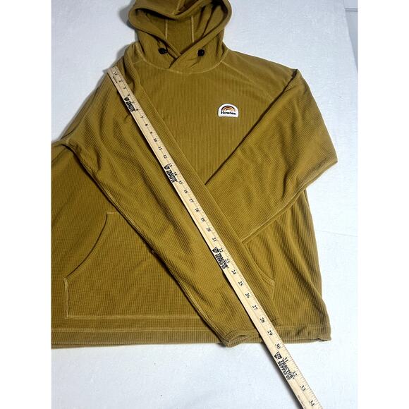HOWLER BROS Men's Hoodie Palo Duro Fleece Mustard Yellow Pullover Long Sleeve XL - Picture 8 of 10